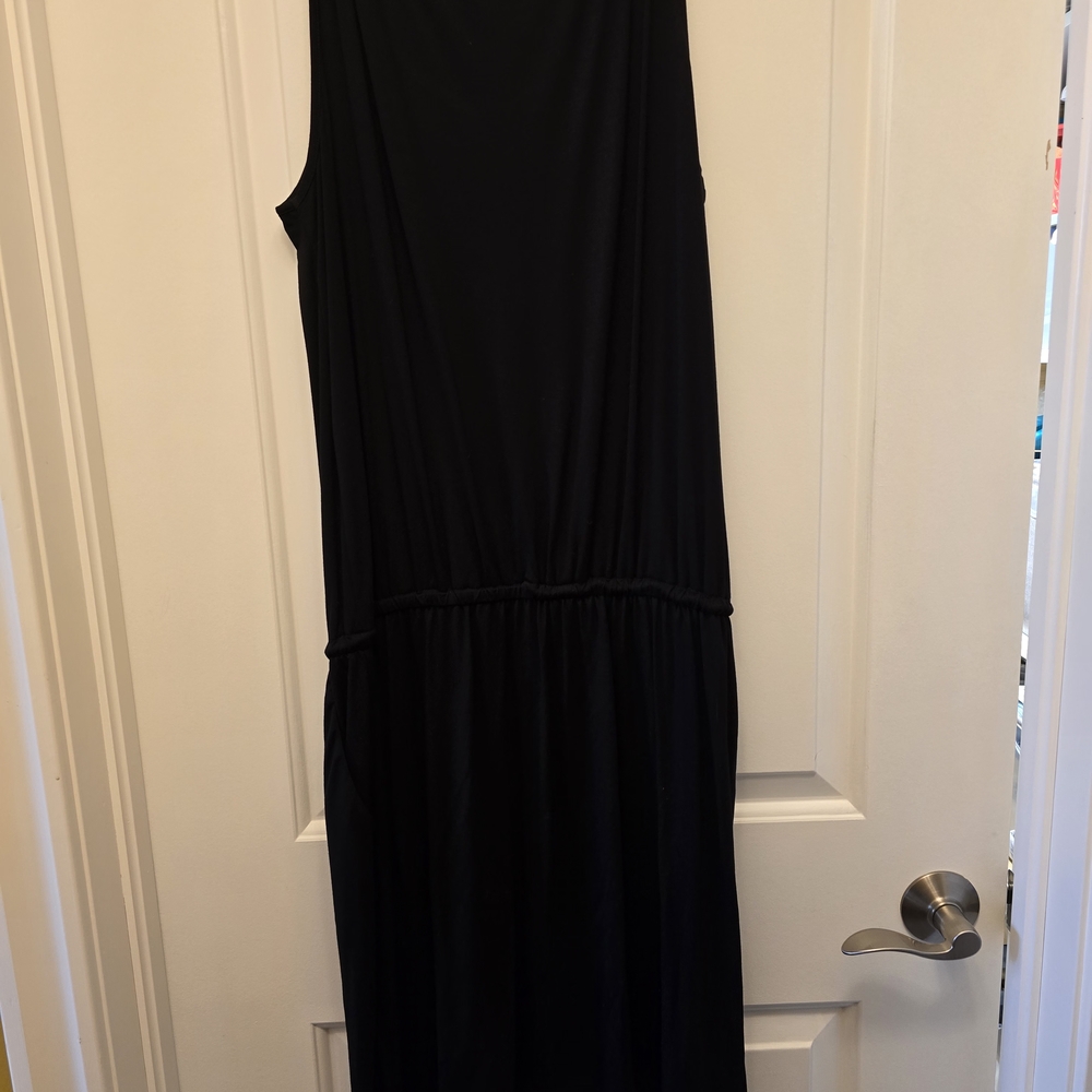 Miik - Red, Pink, Blk & Blk Dot Sleeveless Bamboo Mini Dresses With Pockets - Picture 8 of 13